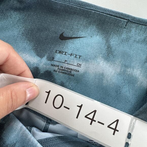 Nike Dri-FIT Leggings Womens Small Blue Tie Dye One Luxe Mid Rise Athletic Pants - Picture 3 of 8